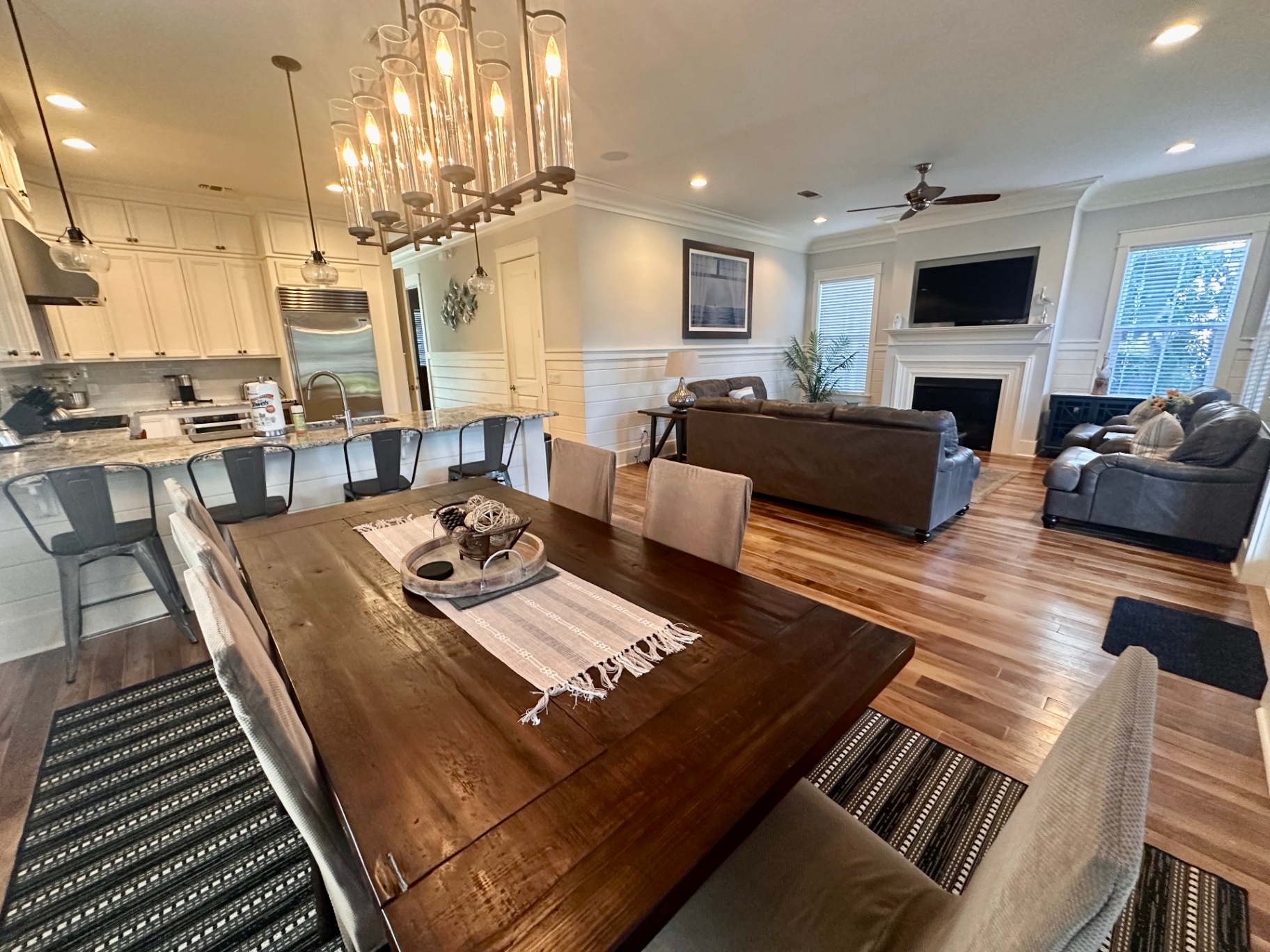 Sun-Filled Great Room — Living, Dining & Kitchen All in One