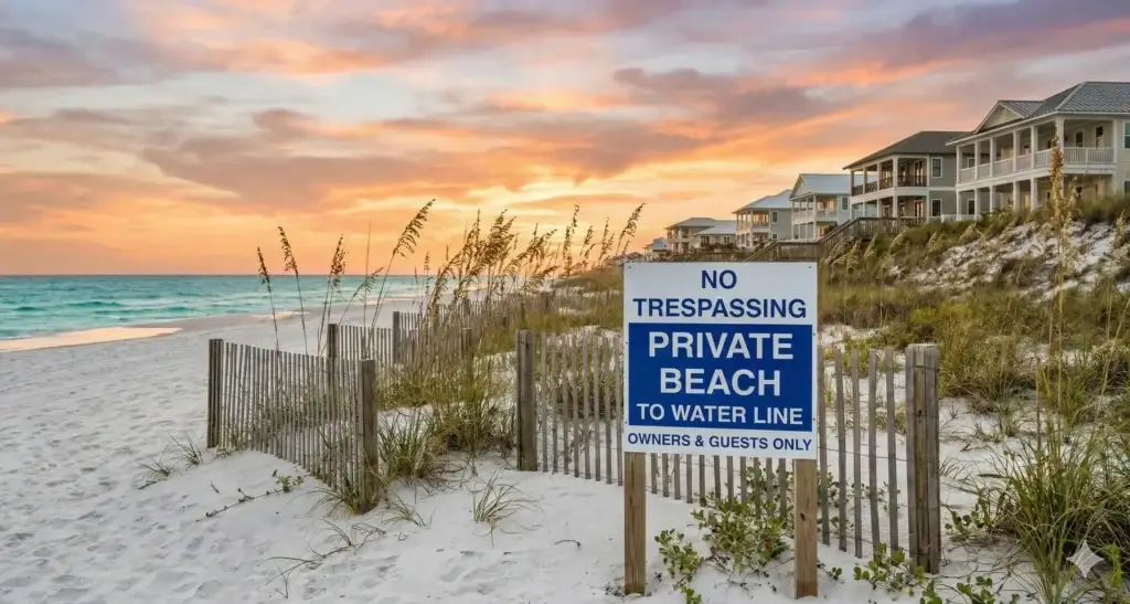 Private beach access for Watersound Beach guests
